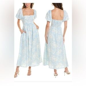 O.P.T Zeoli by Anthropologie  Milkmaid  Babydoll Dress Sz S